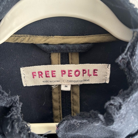 Free People Ella Sergeant Military Jacket Medium - Picture 7 of 12